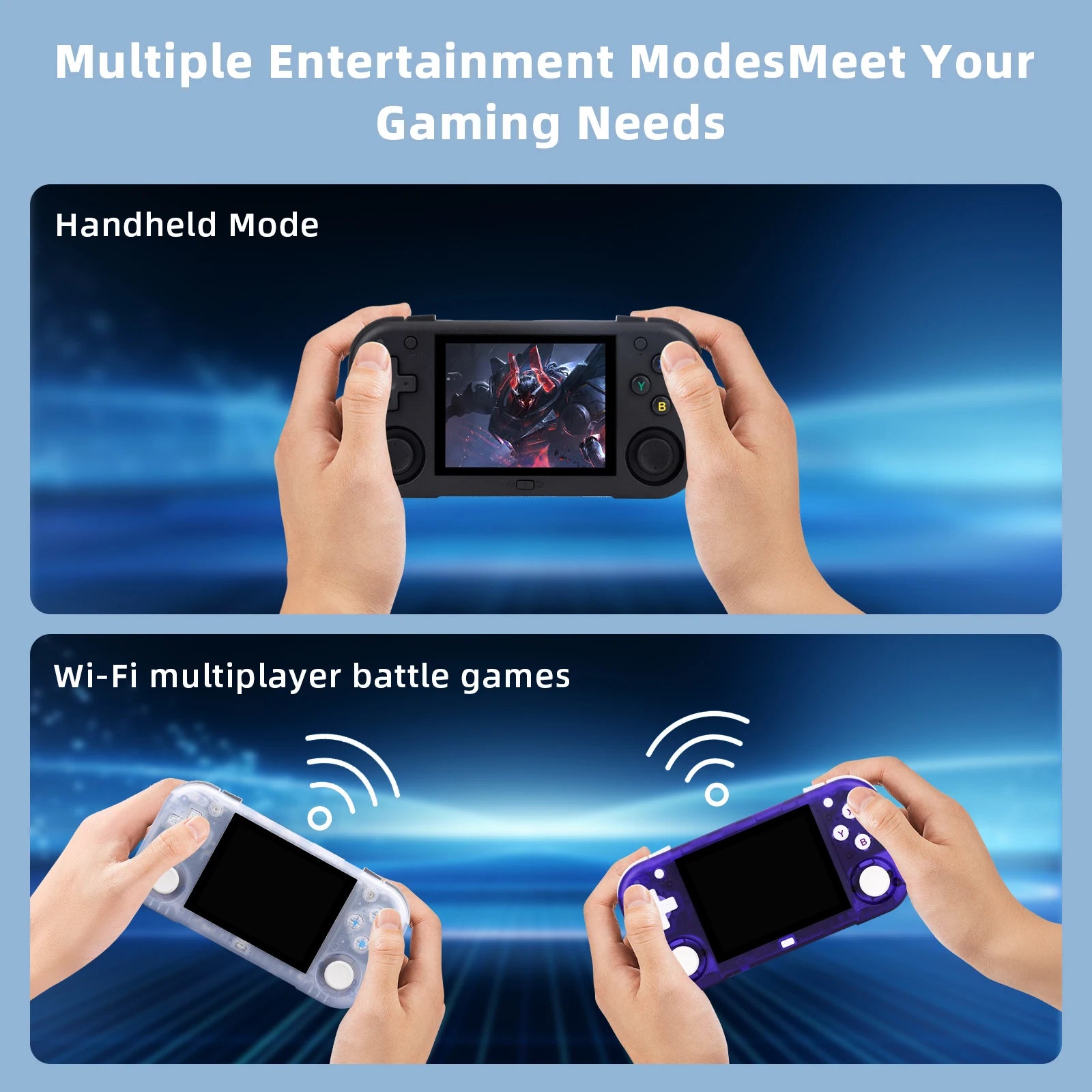 Ampown Mini Zero 28 Handheld Game Console 2.8'' IPS Screen AllWinner Processor Android System 2.4GWIFI MAGICX ZERO28 Player Gift