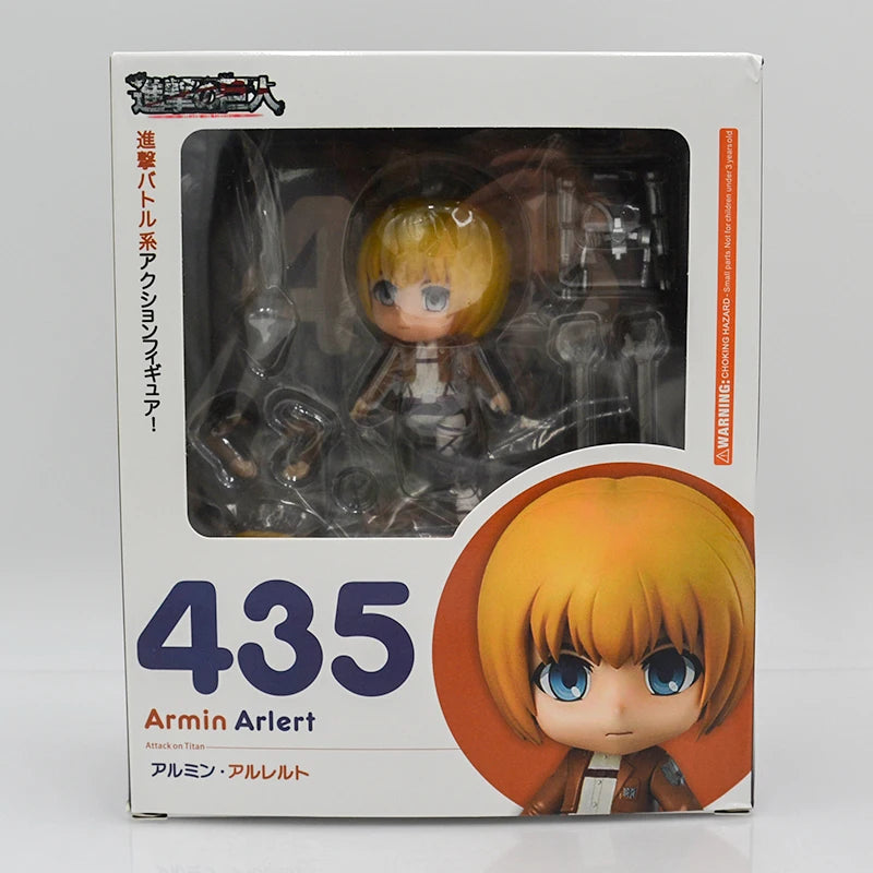 #435 Attack on Titan Armin Arlert Anime Girl Figure Levi Ackerman Action Figure Shingeki no Kyojin Figurine Model Doll Toys Gift