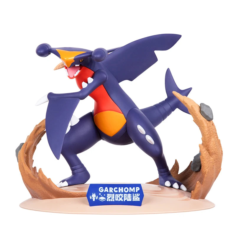 Funism Original Pokemon Action Figures Garchomp Exquisite Anime Game Figure Collectible Cartoon Model Ornament Kid's Toy Gift