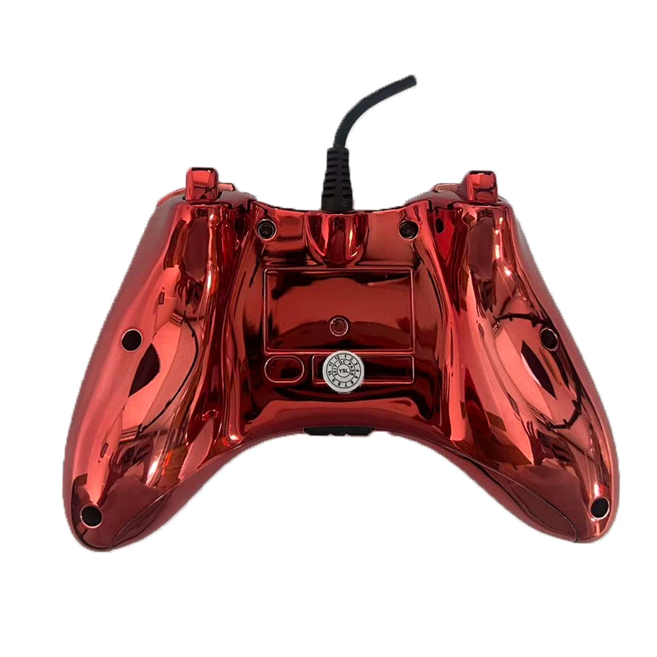 Wired Game Controller with Sleek Electroplated Finish – USB Gaming Peripheral, Compatible with Xbox 360 & PC