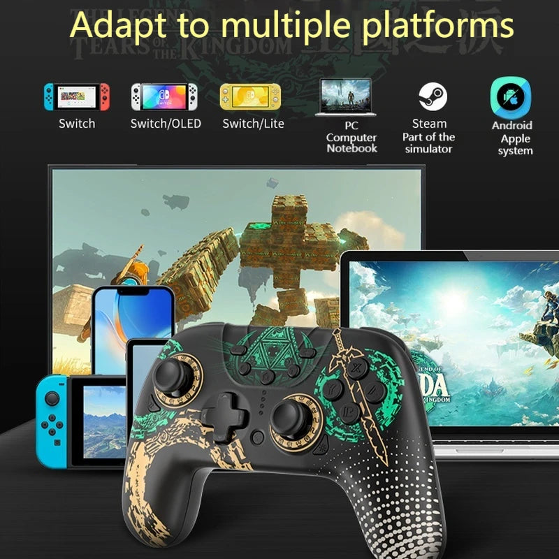Aolion Switch Wireless Game Controller Tears Of The Kingdom Six Axis Gyroscope Long Endurance Macro Programming Game Controller