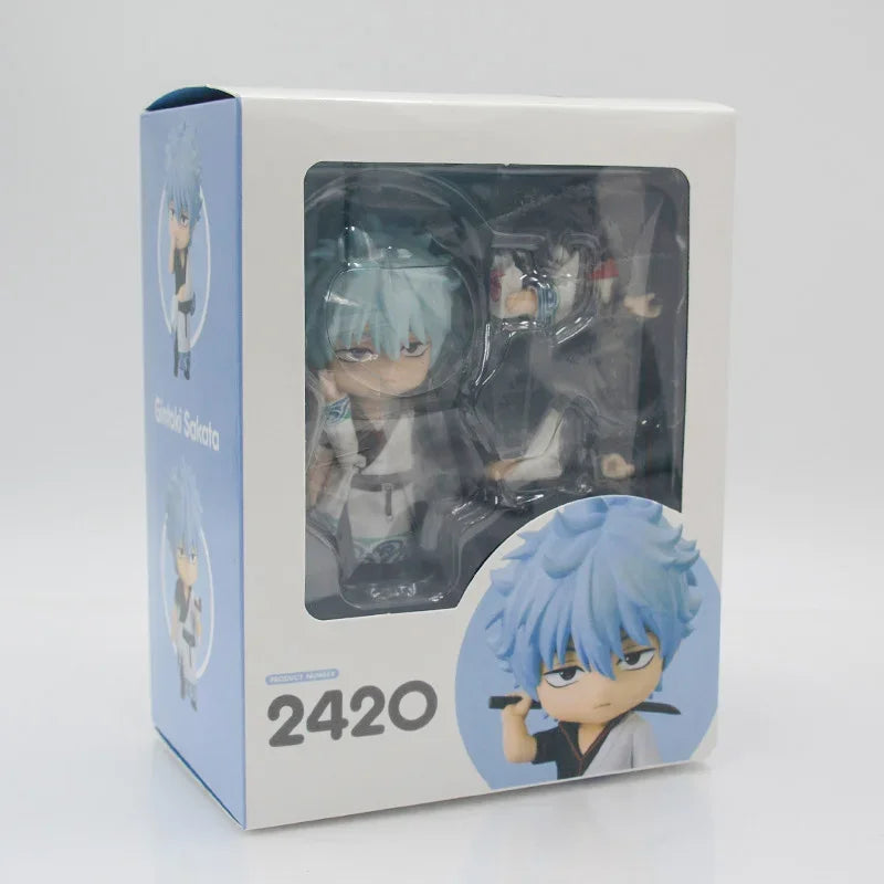 #2458 Gintama Shimura Shinpachi Anime Figure #2462 Kagura Action Figure #2420 Sakata Gintoki Figurine Collectible Model Doll Toy