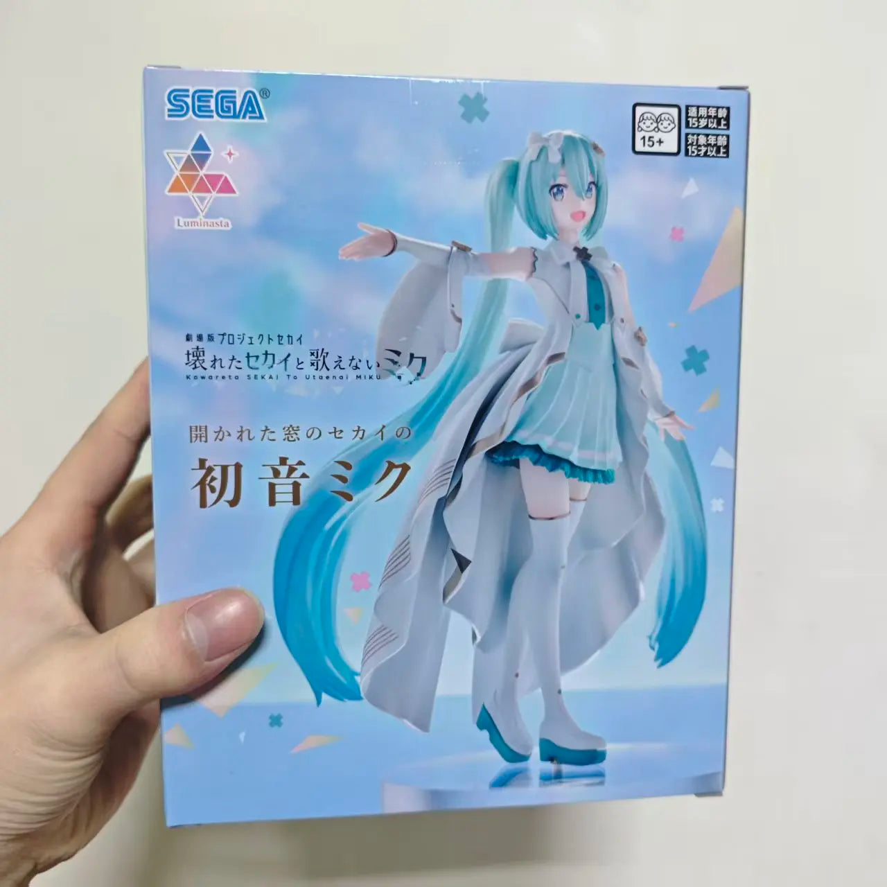 Sega Miku Gekijouban Project Sekai Kowareta Sekai to Utaenai Miku Anime Luminasta Action Figures Model Figurine Original Figuart