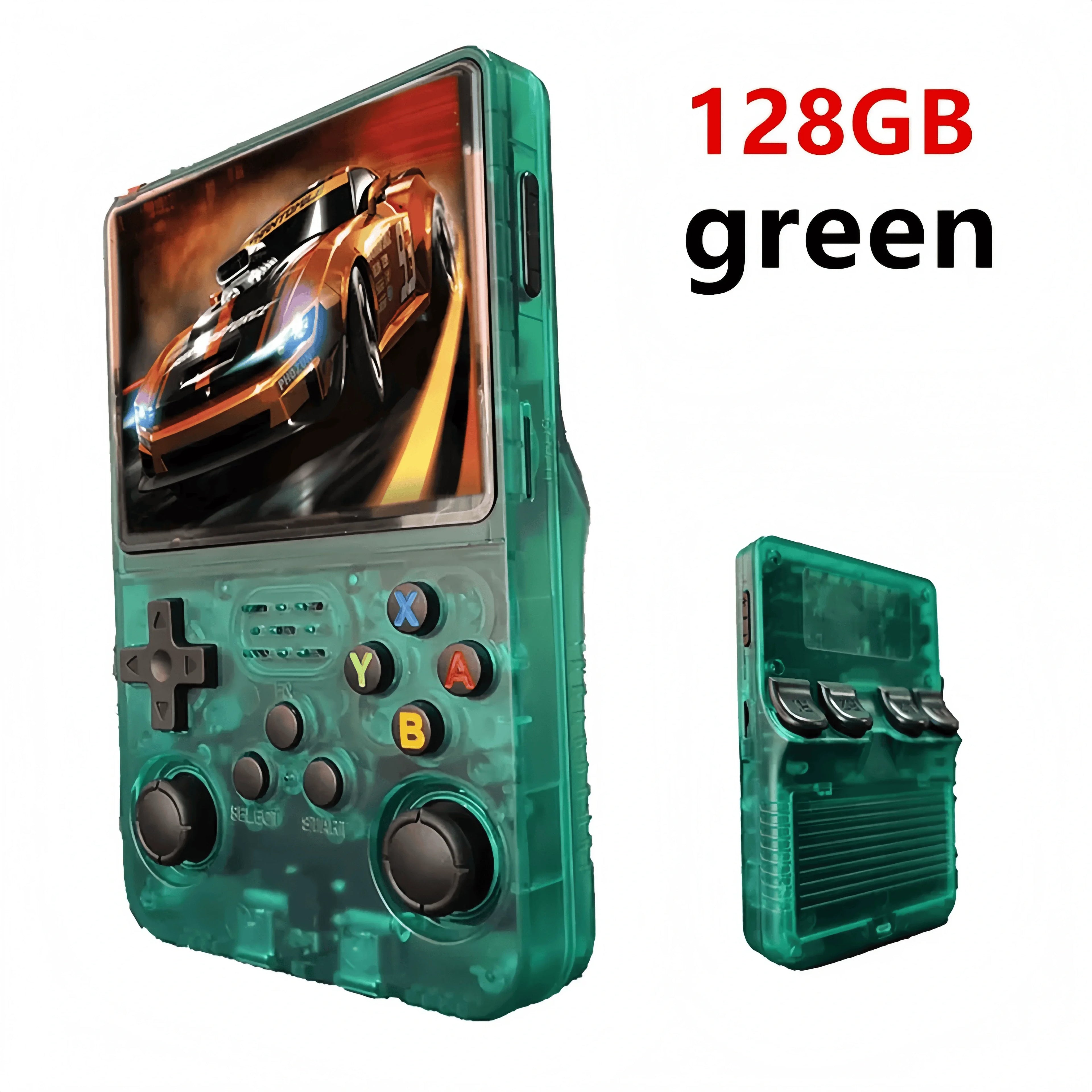 R36S Retro Handheld Video Game Console 3.5 Inch IPS Screen 128GB Portable Pocket Player Linux System Preloaded Games Boy Gift