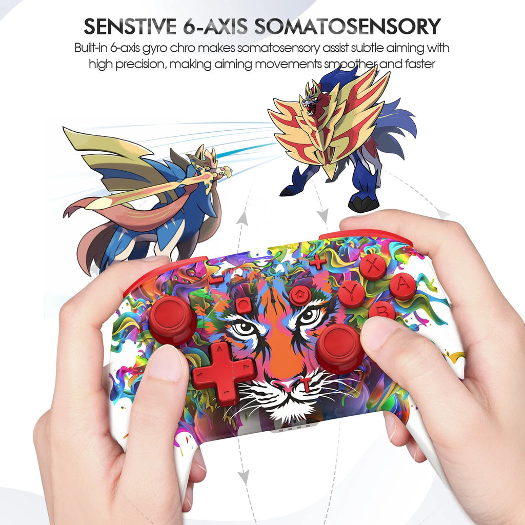 Game Controller for Nintendo Switch PRO PC Stock Wireless Vibration Switch Controller Gamepads USB Long Battery Life Multicolour