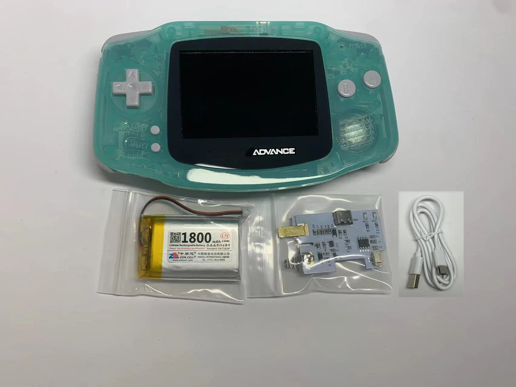 GBA Handheld Gaming Console Highlight IPS Screen Display and A Brand New Controller Housing for Nintendo  GAME BOY ADVANCE