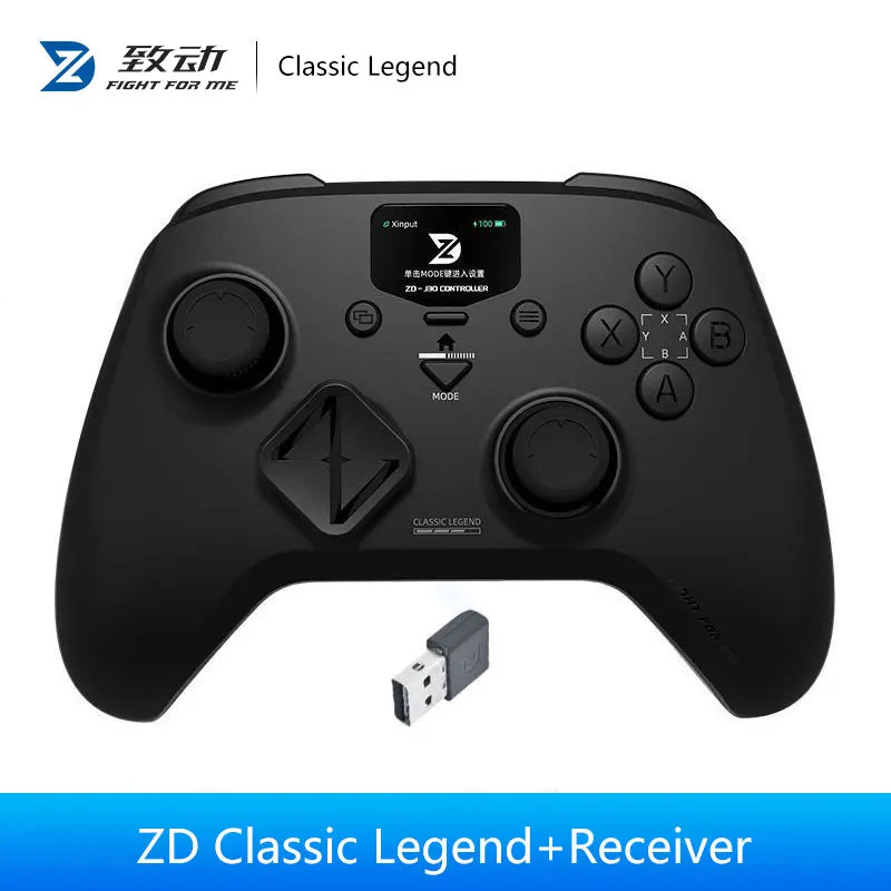ZD Classic Legend 3-Mode Wireless LCD Control Screen Controller Dual Hall Trigger Joystick Switch/PC/NS Steam PC Game Controller