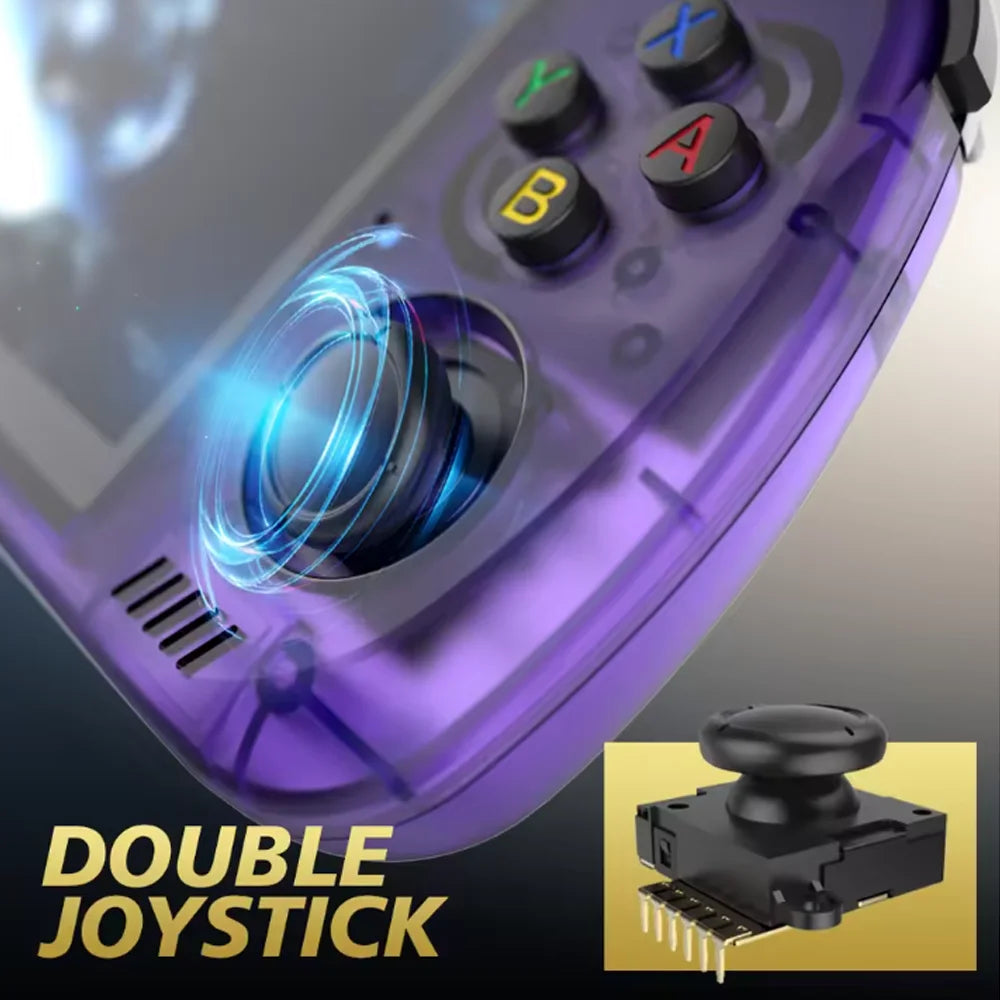 Reebolnic R36H Pro Game Console 4.2Inch OCA Screen RK3326 ARKOS2.0 System Retro Video Game Console 3500mAH WiFi 15000+Games