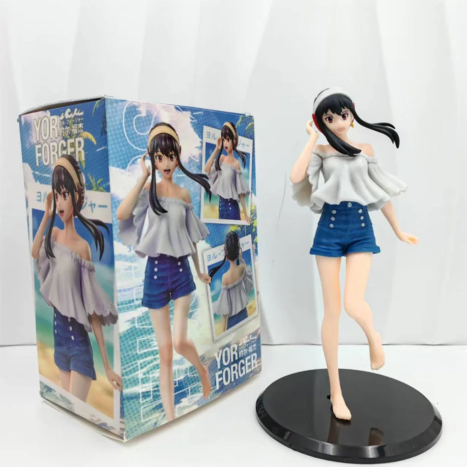 New SPY×FAMILY Anime Figure Kawai Anya Forger Yor Forger Action Figures Standing Figurine Collectible Model Doll Toys In Stock