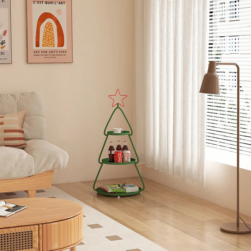 Multi Layer Shelves Organizers Creative Christmas Tree Shape Simple Modern Shelf Storage Kitchen Organization Accessories