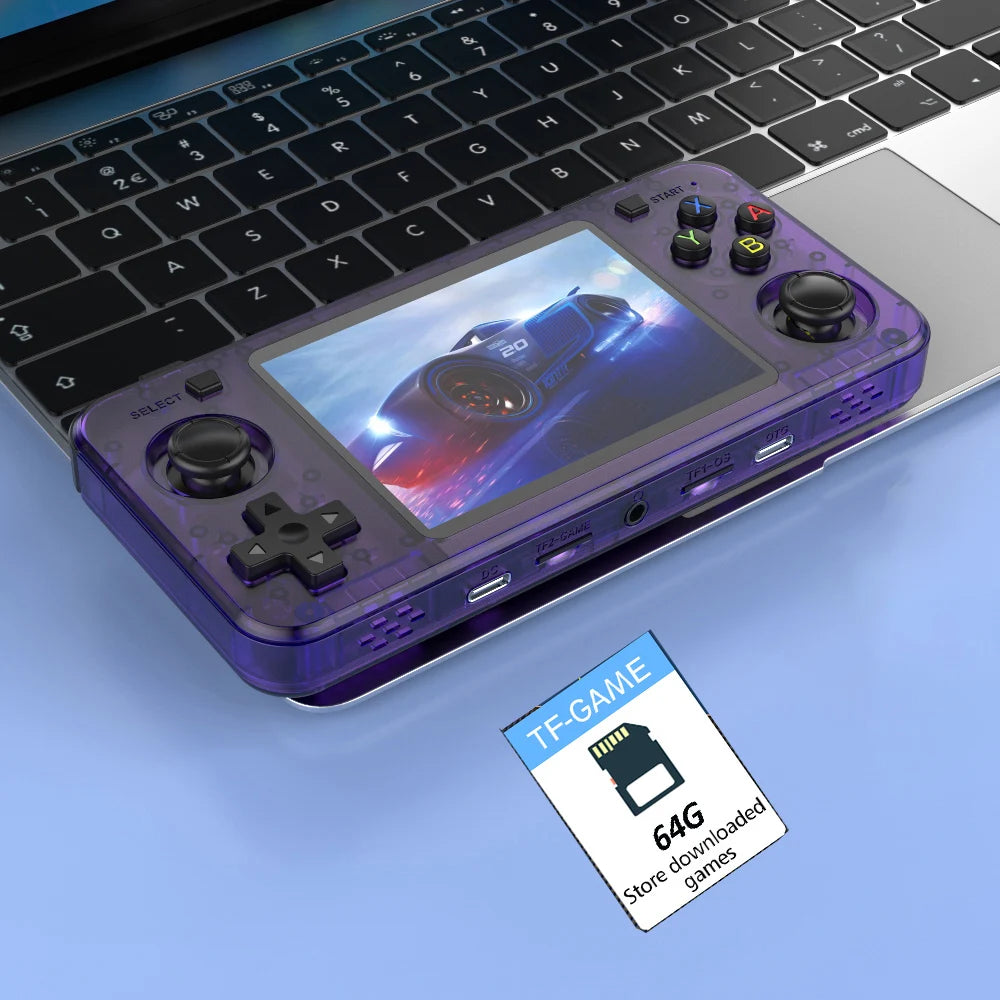 R36H Retro Handheld Game Console Yellow Color Consolas Portable 3.5 Inch Pocket Video Player 20000+ Games Kid's Gifts R36S