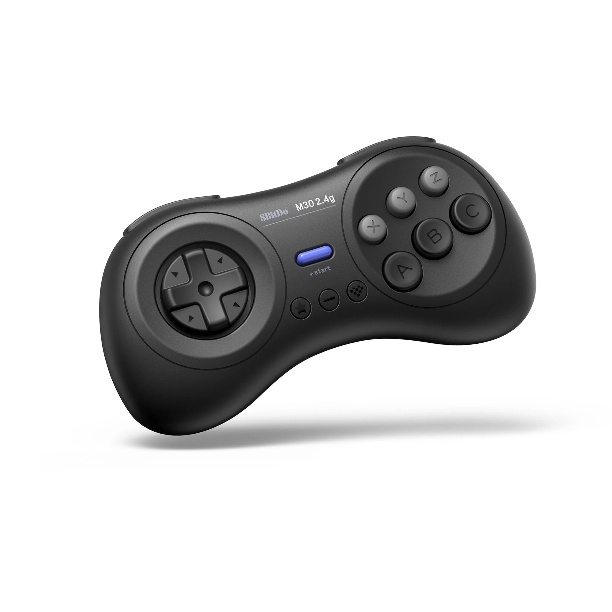 8BitDo for Gega Genesis Mini and Mega Drive Mini M30 2.4G Wireless Black and White Gamepad  Wireless Game Controller
