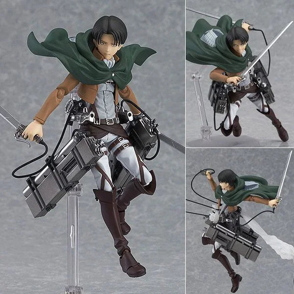 #207 Attack On Titan Eren Yeager Anime Figure #213 Shingeki no Kyojin Levi Action Figure #203 Mikasa Figure Model Doll Toys Gift
