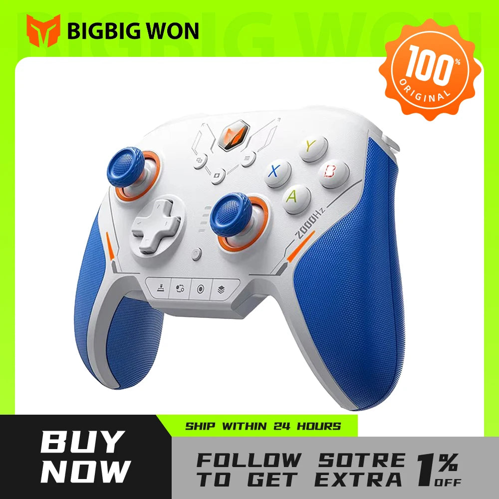 BIGBIG Won Blitz 2 Pro Starburst Wireless Gamepad Carbon TMR Edition for Switch Pc ios Android Somatosensory Game Controllers