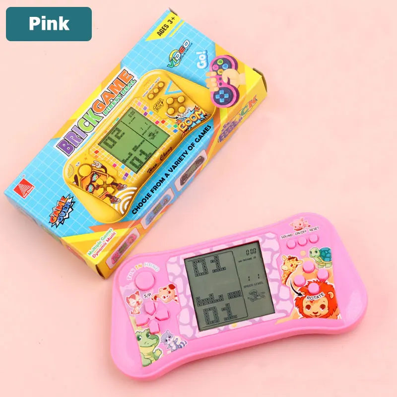Puzzle Toys Handheld Game Console Classic Retro Tetris Handheld Game Player Nostalgic Educational Machine Childhood Kids Gift