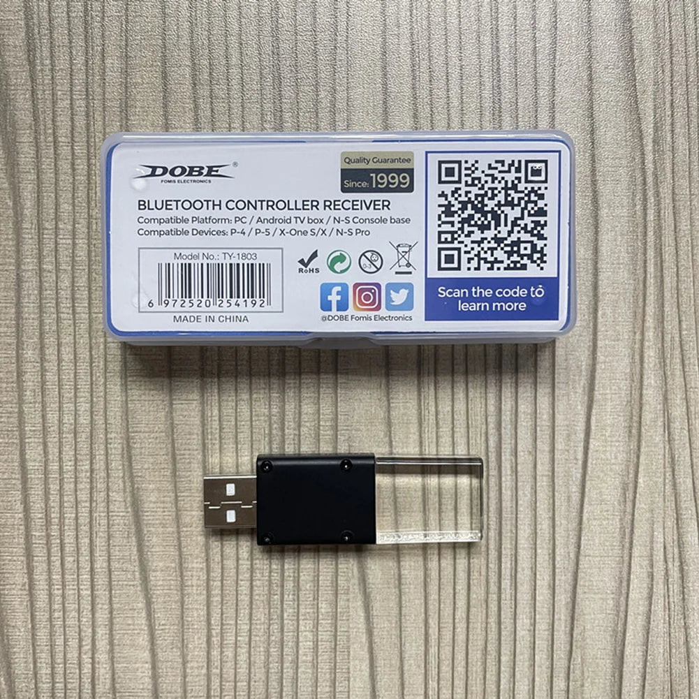 Wireless Game Controller Receiver for Switch Xbox One S/X Console Bluetooth Compatible USB Controller Gamepad Dongle Adapter