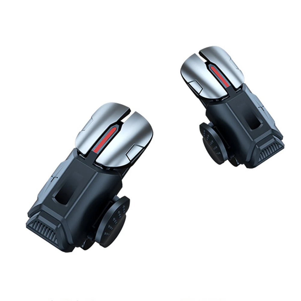 2pcs 6 Finger Gaming Trigger Latency-Free Control for PUBG Game Physical Buttons Game Controller for Iphone Android Smart Phone