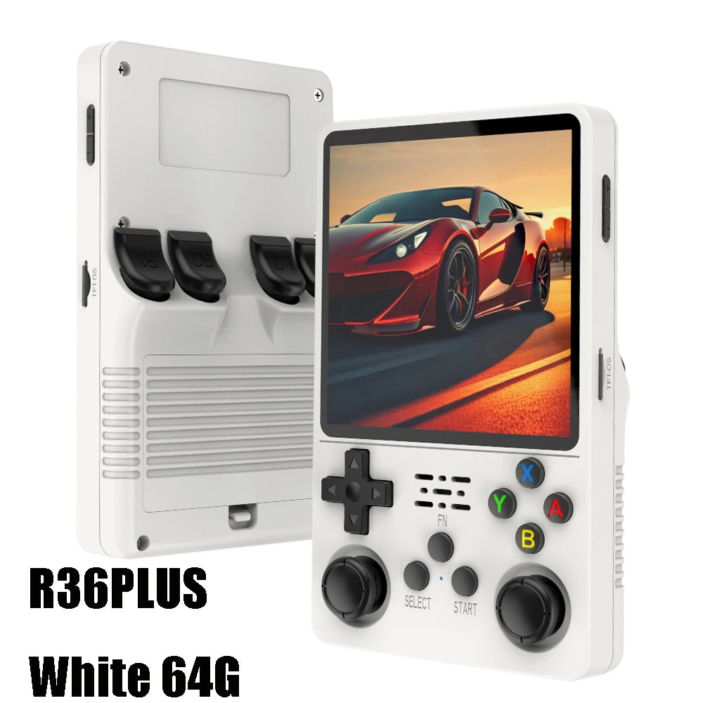 R36PLUS Handheld Game Console 4.0inch Big Screen 20000+ Games PK R36S Portable Pocket Video Player Kids Gift Arkos System