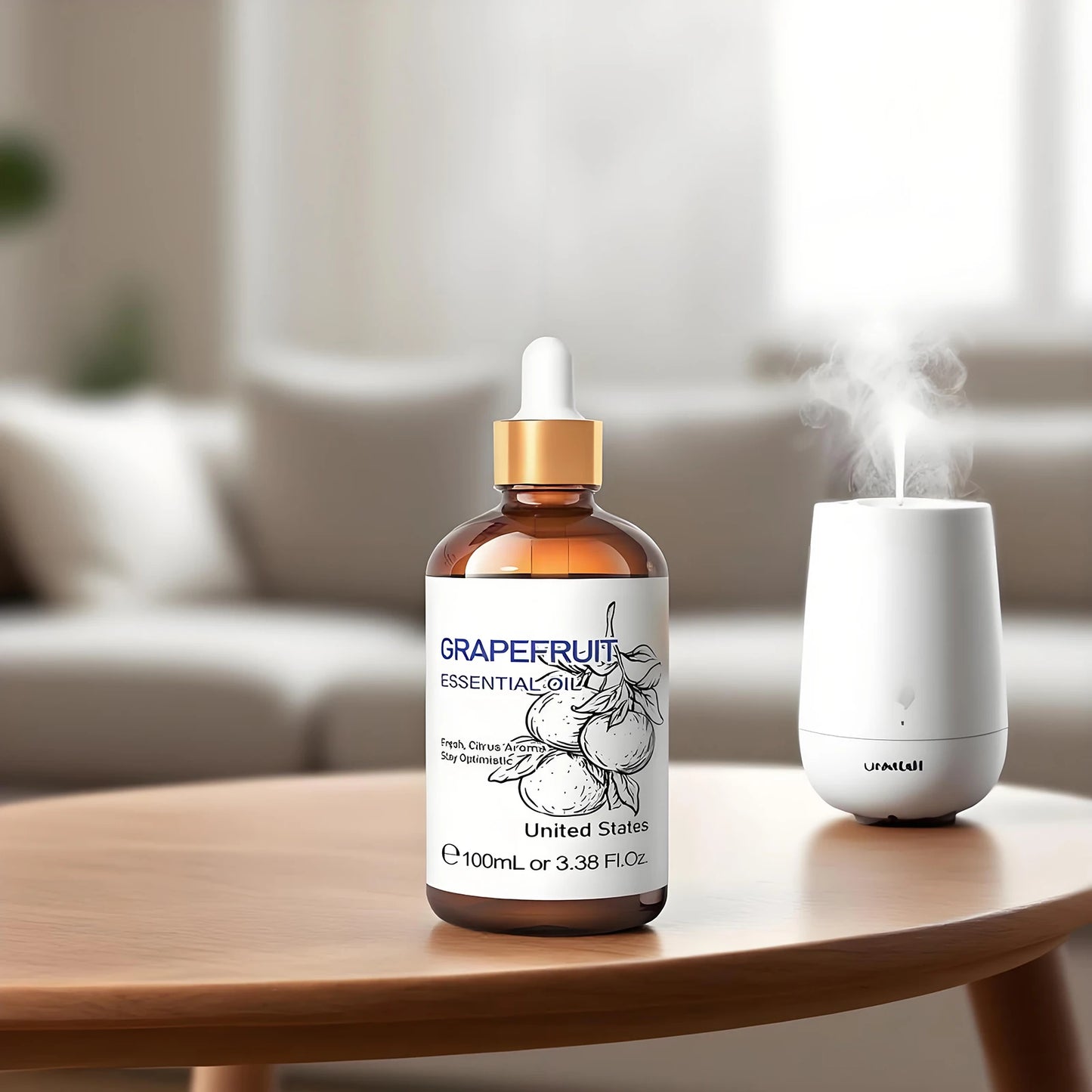 Pure Grapefruit Essential Oil 100ml for DIY Aromas Humidificador Massage Face Skin Sweet Orange Lemongrass