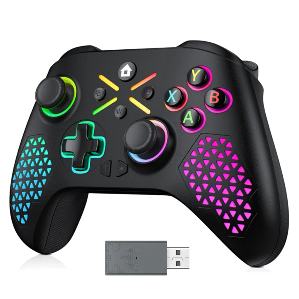 Game Controllers for Xbox One/X/S/Series X/S/PC Wireless Gamepad RGB TURBO,6-Axis Gyro,Hall Effect,Dual Vibration,Gaming Rocker