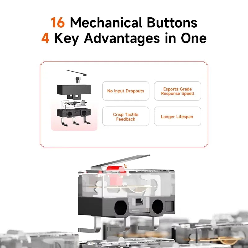 BIGBIGWON Blitz 2 TMR wireless game controller,Gamepad ,2000Hz,1000mAh,Bluetooth Star Flash For NS PC Steam Game,PUBG.APEX.
