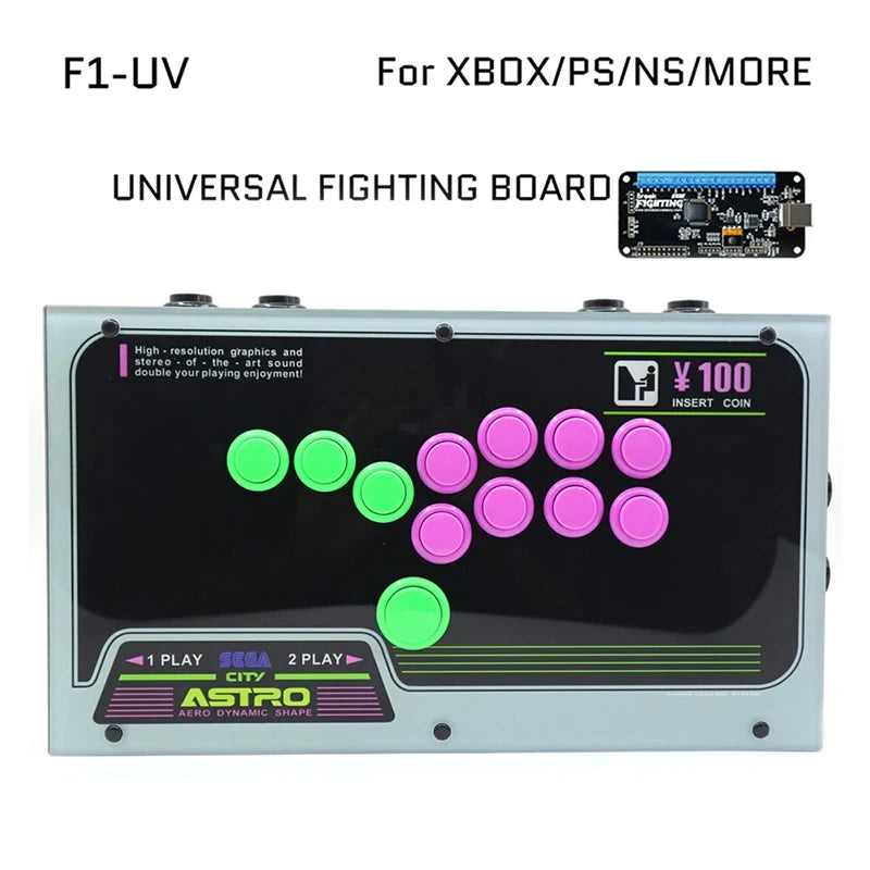 Fightbox Arcade Game Controller All Buttons Fighting Games Console Arcade Joystick Board Games Controller For PC/PS/PS5/Xbox/NS