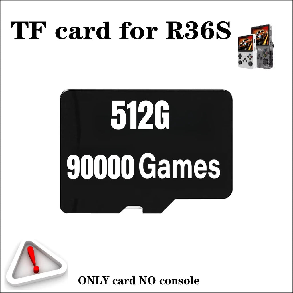 Memory Card For R36S Retro Handheld Video Game Console Memory Card Linux System Pre-install Retro Game Video Player TF Card R36S