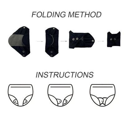 10 Piece Set Reusable Menstrual Pads for Women Washable Bamboo Charcoal Sanitary Napkins Eco-Friendly Cloth Period Pads