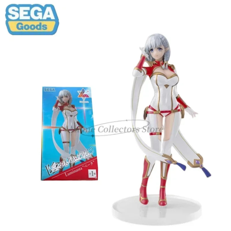 Sega Original Luminasta Anime Figure The Eminence in Shadow Alpha Beta 20CM PVC Action Figures Model Collection Ornaments Toy