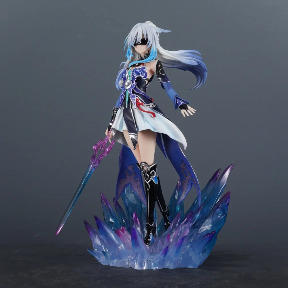 29cm/11.42in Anime Honkai Star Rail Figure Jingliu Action Figures Pvc Statue Desktop Ornamen Collection Model Toys Gifts