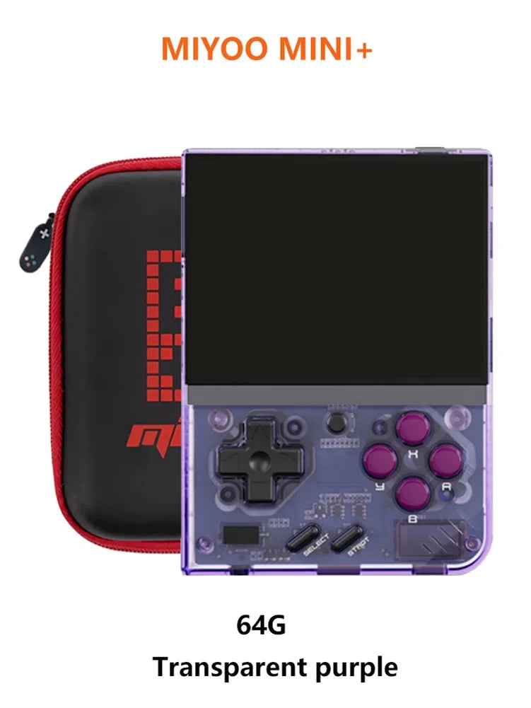 MIYOO Mini Plus Portable Retro Handheld Game Console 3.5-inch IPS HD Screen Children's Gift Linux System Classic Gaming Emulator