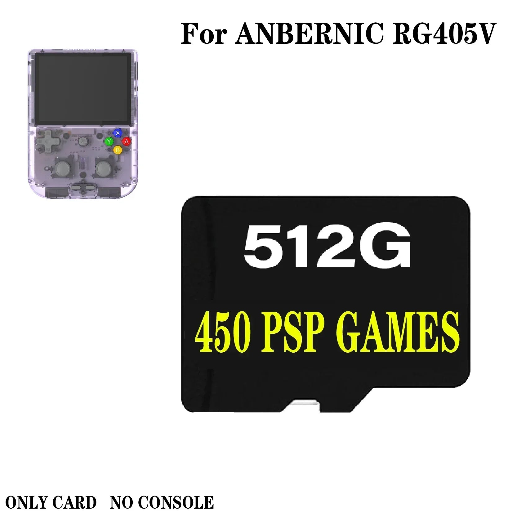 ANBERNIC RG405V PS2 Handheld Game Console TF Card Preloaded Game For Handheld Game Built In 75000 Retro Games Memory Card Gift