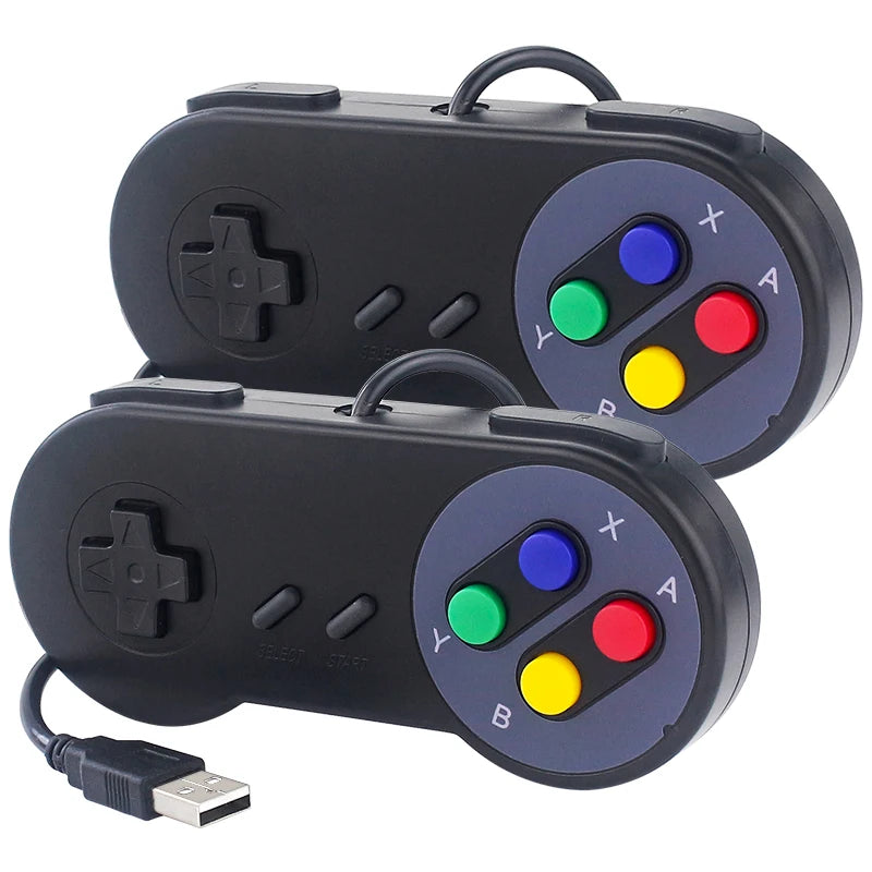 2PCS USB Gamepad Gaming Joystick Game Controller Retro Gamepads for PC NESPi RetroPie Game Control for Raspberry Pi 5 4 3 B