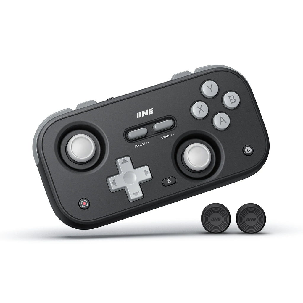 IINE Retro Pocket Game Controller /Compact & Portable Hall Joysticks + 1000Hz Recessed Joystick Designed Customizable Controls