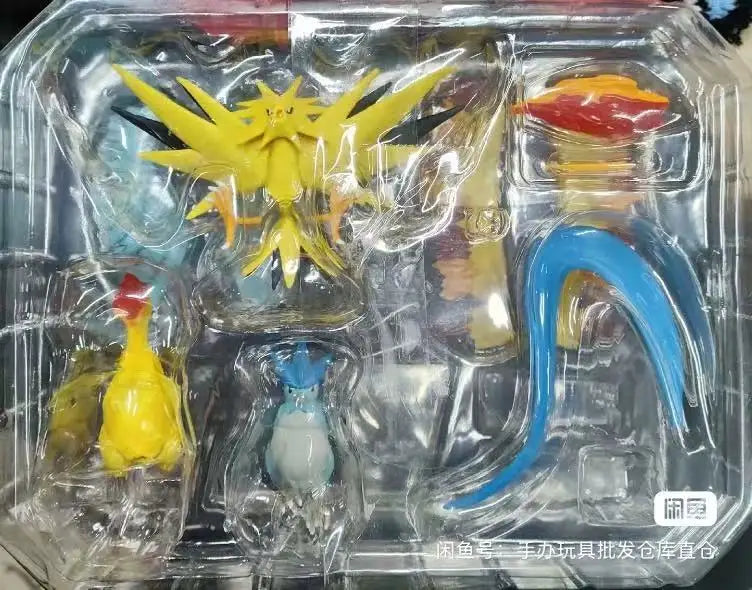Genuine Scale The World Legend of The Elves Legendary Bird Articuno Moltres Zapdos Cute Action Figure Model Toys