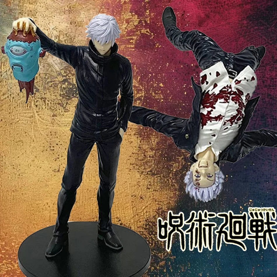 1-3pcs anime jujutsu kaisen figure season 2 figurizmα satoru gojo wake up model flying toy gift pvc action figure collection
