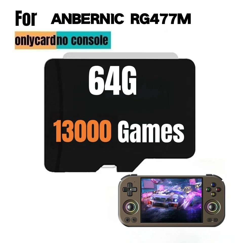 For ANBERNIC RG 477M TF Card Memory Card Preloaded Games 512GPSP Games Video Game Console Pre-install Retro Games Card RG477M