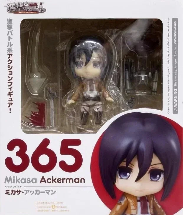 #207 Attack On Titan Eren Yeager Anime Figure #213 Shingeki no Kyojin Levi Action Figure #203 Mikasa Figure Model Doll Toys Gift