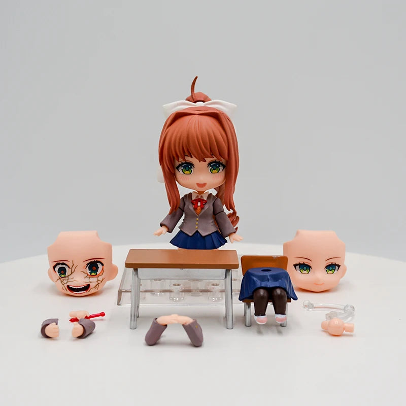 #2283 Literature Club! Yuri Anime Girl Figure #2250 Sayori Action Figure #2077 Natsuki #1817 Monika Figurine Model Doll Toy Gift