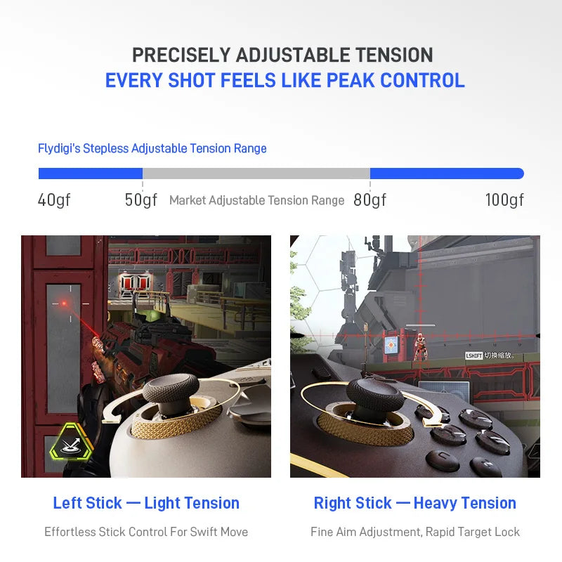 Flydigi Vader 5 Pro Game Controller Gamepad Athletic Elite Handle Wireless Gaming Controllers With Hall Rocker For Switch PC IOS