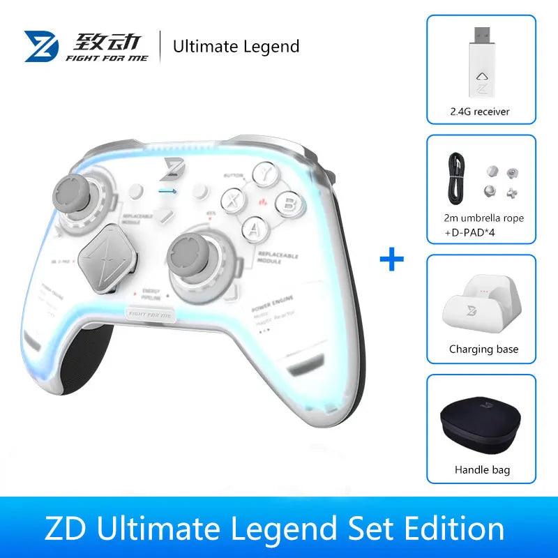 Zd Ultimate Legend Game Controller Elite Modular Sensory Rgb Switch Phone Bluetooth Controller Ns Tablet Steam Xbox Gifts ZD New
