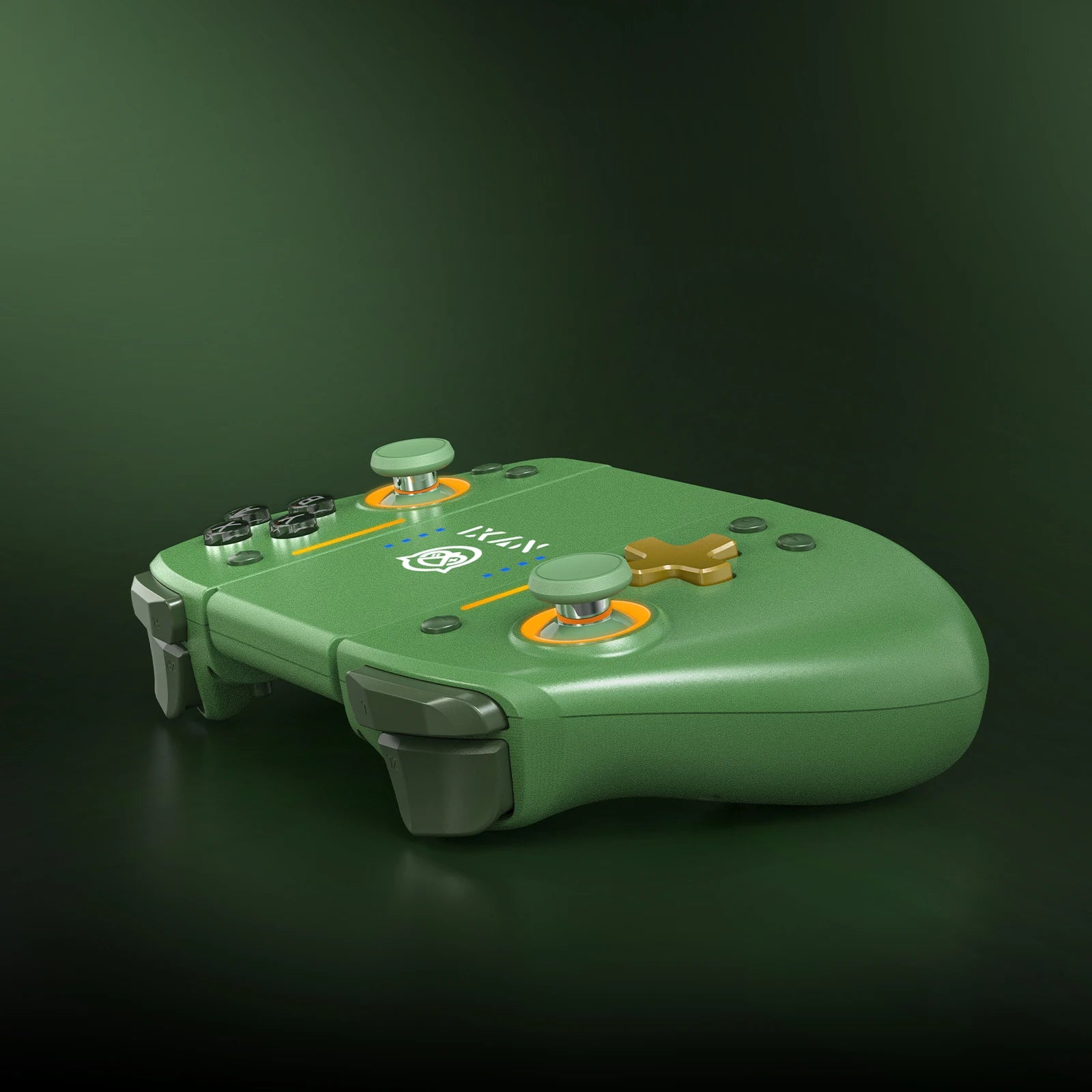 NYXI Hyperion Pro Hall Joystick Wireless Game Controller Green Gamepad with RGB Lights for Nintendo Switch