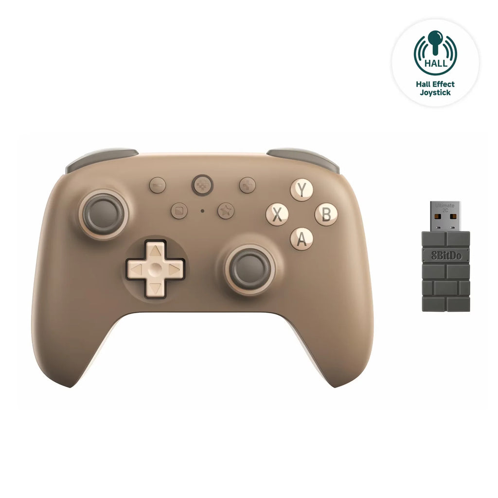 8BitDo Ultimate 2C Wireless Game Controller 2.4G Gamepad with Hall Effect for PC,Windows 10 11,Steam Deck,Raspberry Pi,Android