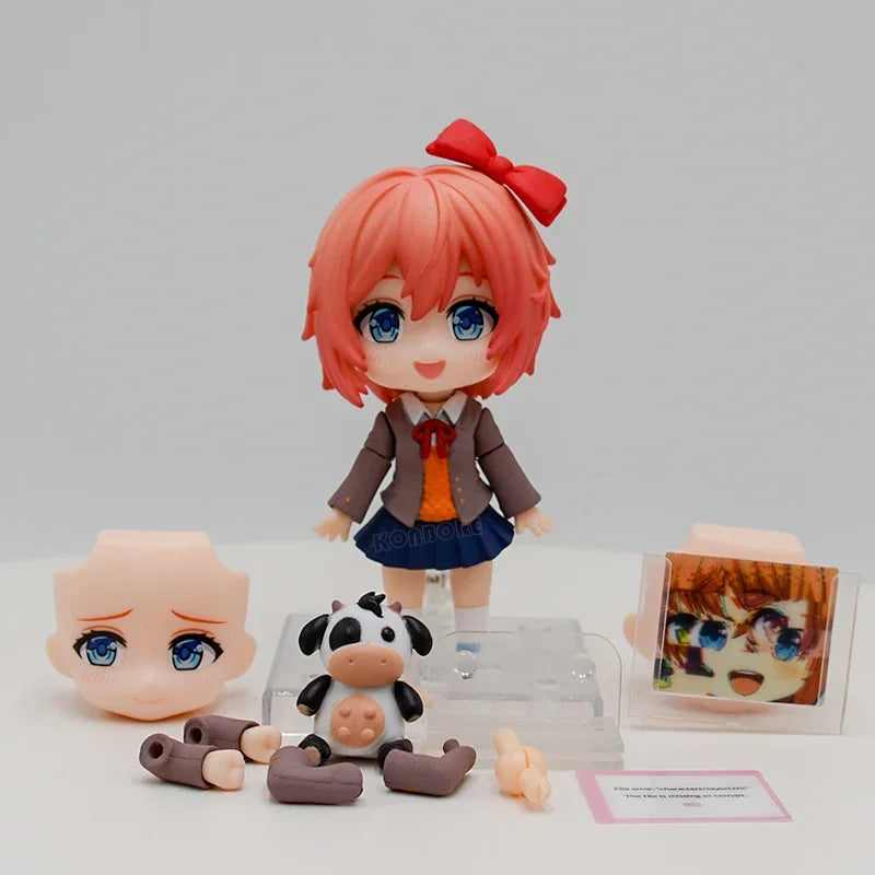 #2250 Literature Club! Sayori Anime Girl Figure #2283 Yuri Action Figure #2077 Natsuki/Monika Figurine Collection Model Doll Toy