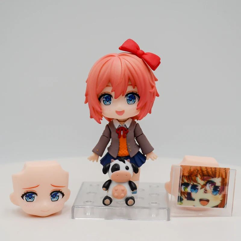 #2250 Literature Club! Sayori Anime Girl Figure #2283 Yuri Action Figure #2077 Natsuki/Monika Figurine Collection Model Doll Toy