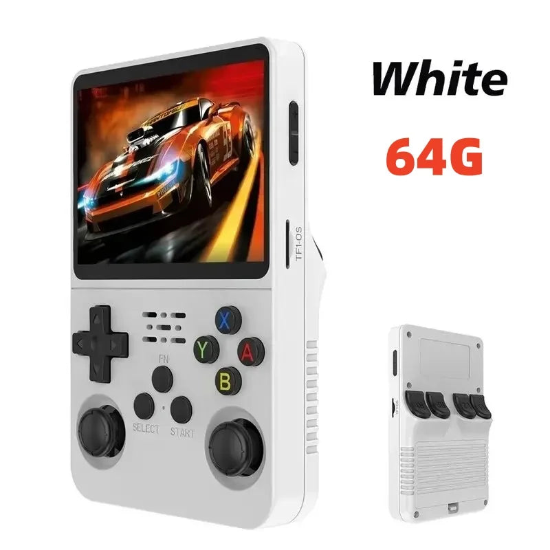 R36S Retro Handheld Video Game Console Linux System 3.5 Inch IPS Screen Portable Pocket Video Player R35S 64GB Games