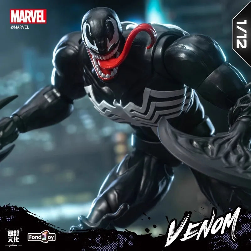 16cm Fondjoy Venom legends 1/12th Scale Action Figure Joint Movable Toys Change Face Statue Model Doll Collectible Kids Gift Toy