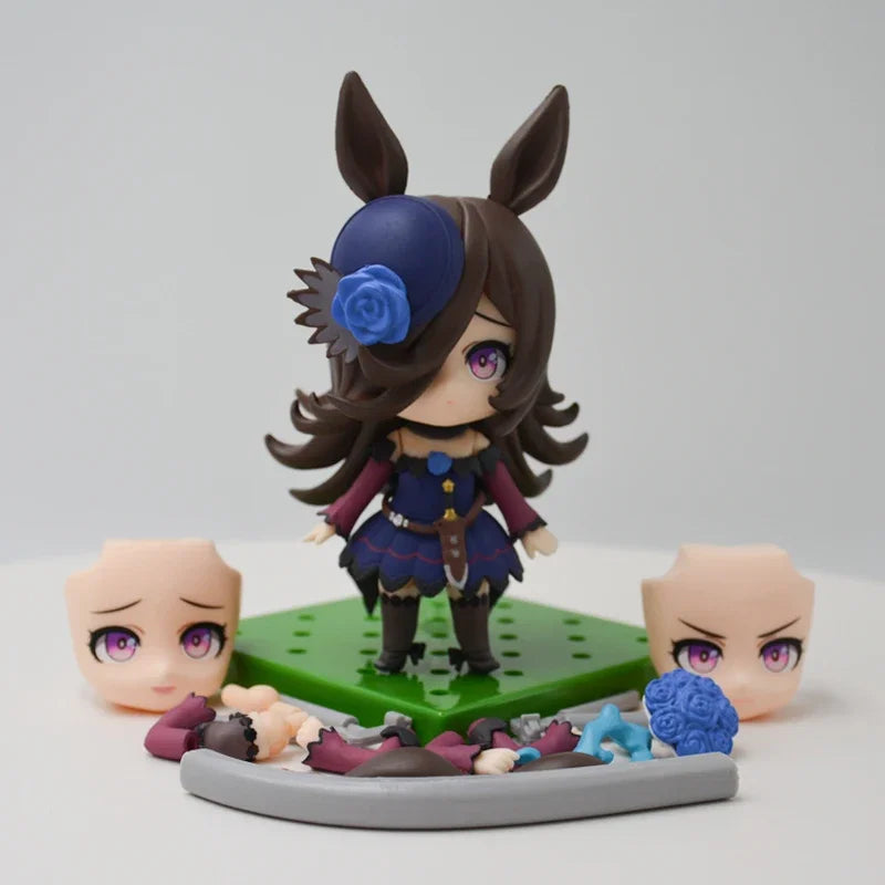 #2412 Umamusume Pretty Derby Matikanetannhauser Anime Figure Oguri Cap/Tokai Teio/Rice Shower/Gold Ship Action Figure Model Toys