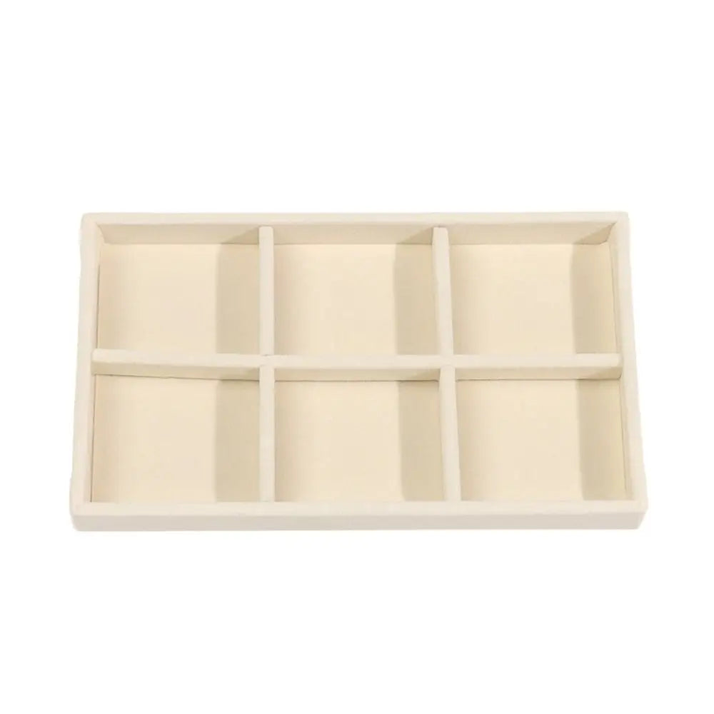 Stackable Velvet Jewelry Storage Box Velvet Necklace Display Tray Bracelet Earring Organizers Ring Bracelet Necklace