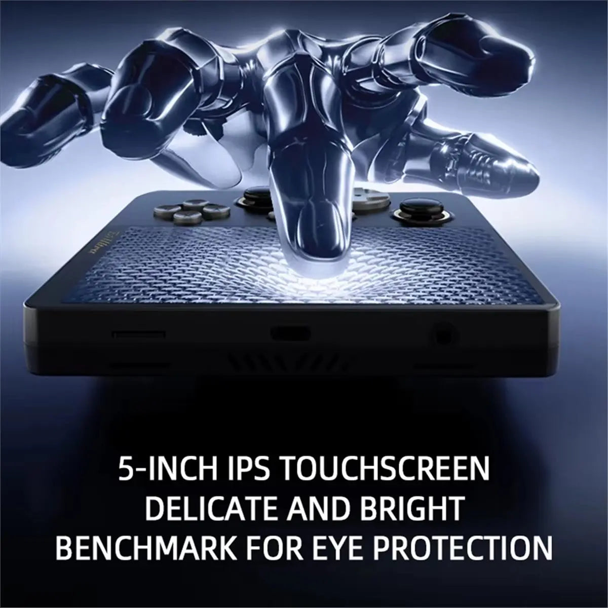 *ONE DAY E5 Ultra Handheld Video Game Console 5inch IPS Touch Screen Hall-Effect Joystick Android Portable Game Console C